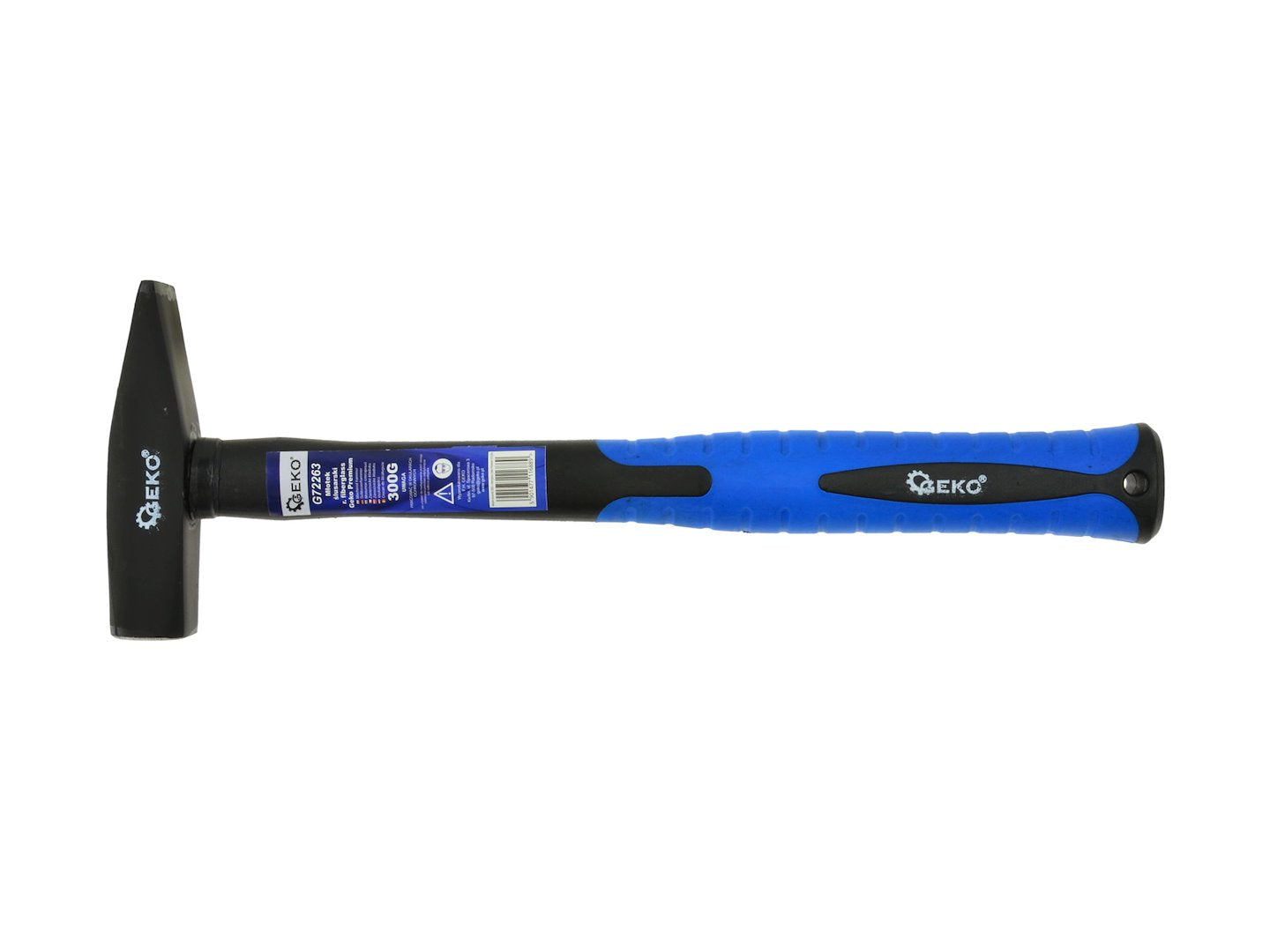 Smederijhamer 300 g met glasvezel TPR-handvat GEKO Premium