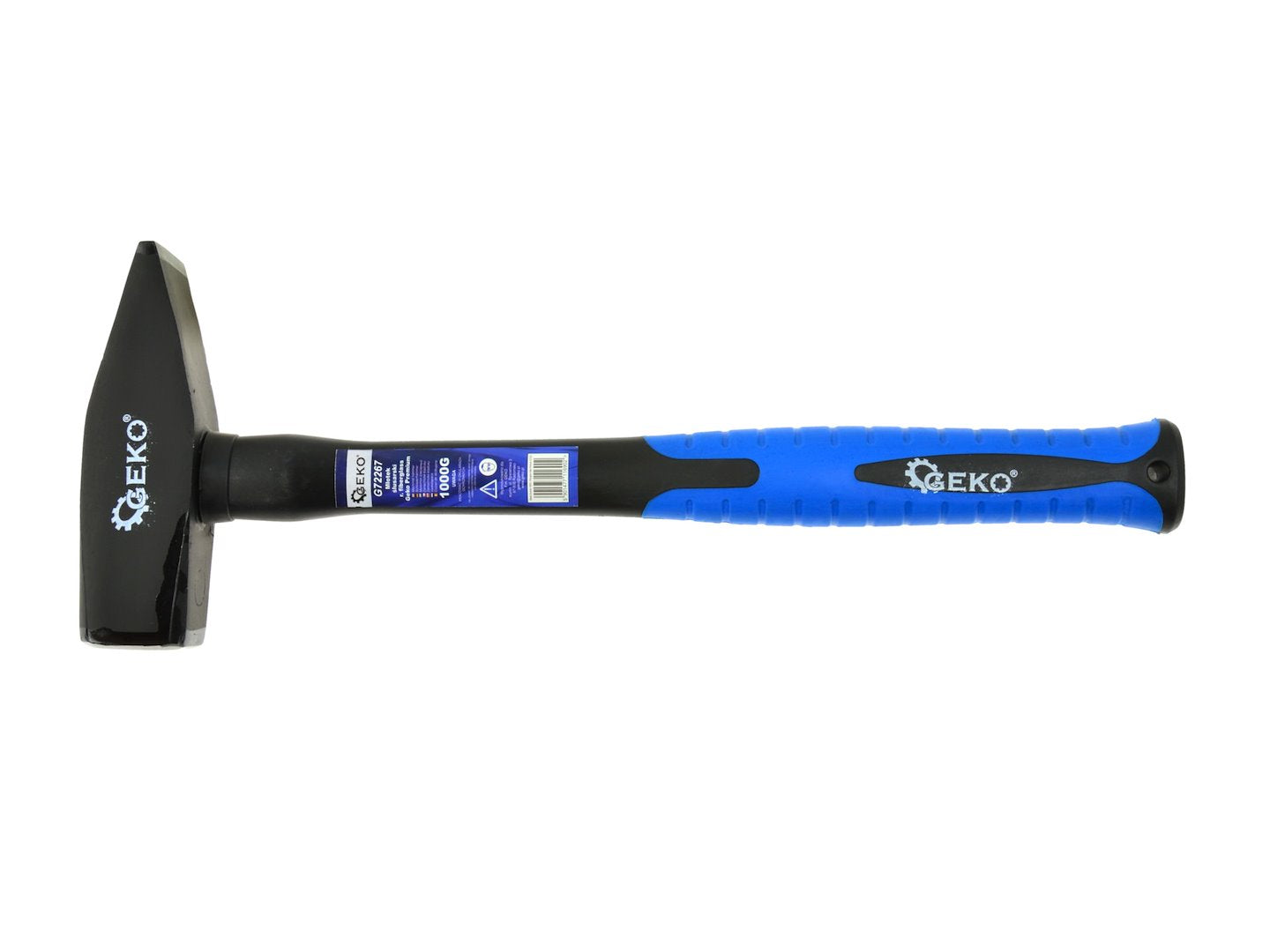 Smederijhamer 1000 g met glasvezel TPR-handvat GEKO Premium