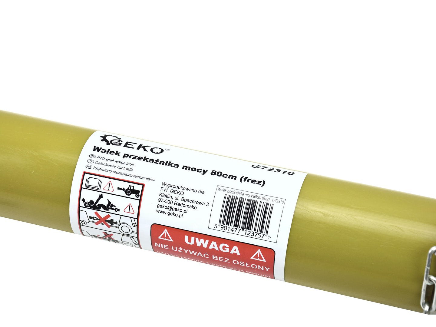 PTO-aandrijfas 3-lemon buistype involute 800 mm