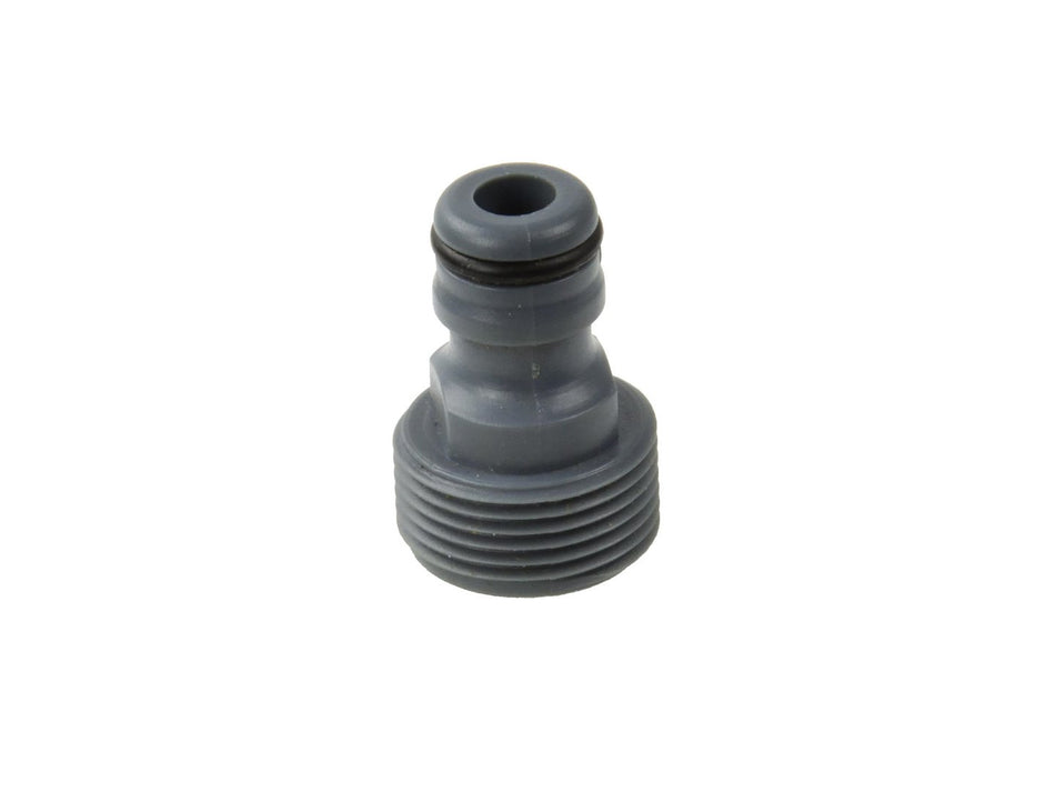 Slaag-/slagvast plastic adapter (Britse norm) 3/4" draad