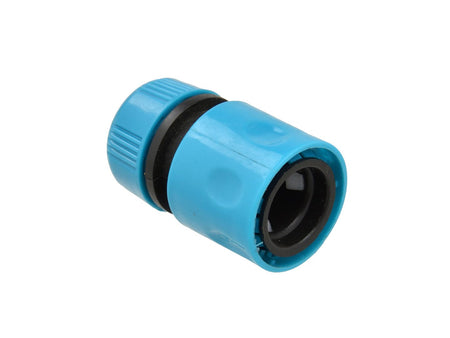 1/2" duurzaam plastic snelkoppeling (polybag) BLAUWE LIJN
