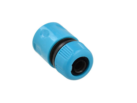 1/2" duurzaam plastic snelkoppeling (polybag) BLAUWE LIJN