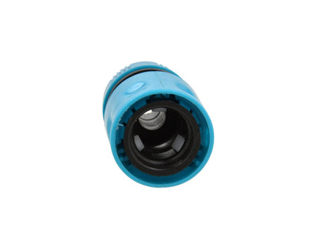 1/2" duurzaam plastic snelkoppeling (polybag) BLAUWE LIJN
