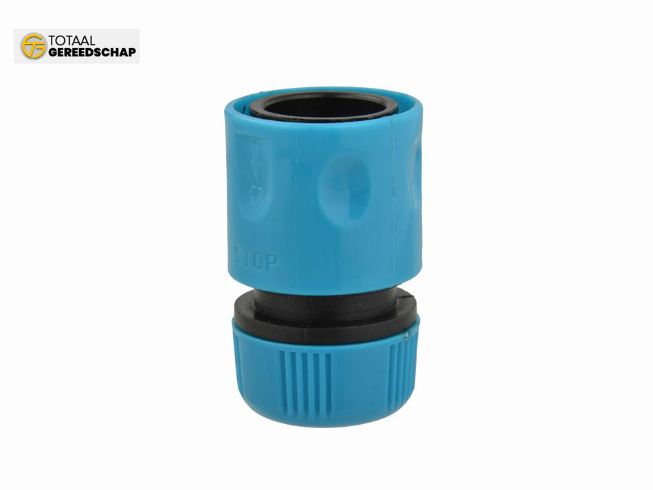 1/2" durable plastic quick connector with stop (polybag)