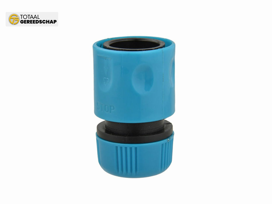 1/2" durable plastic quick connector with stop (neutral)