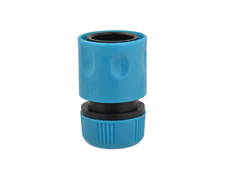 1/2" duurzaam plastic snelkoppeling met stop (neutraal)