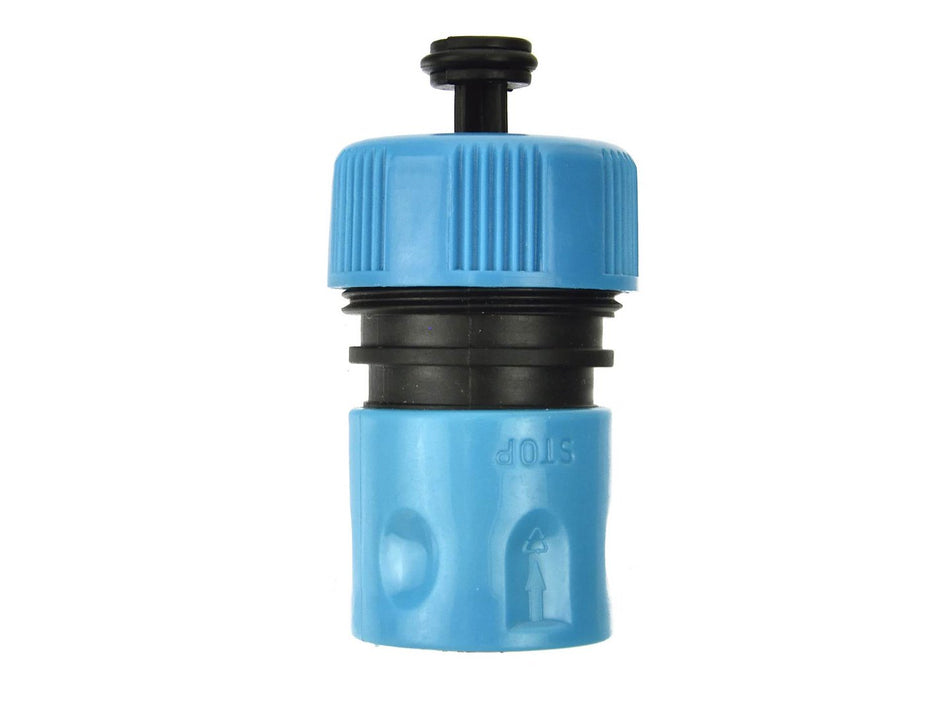 3/4" duurzame plastic snelkoppeling met stop (polybag)