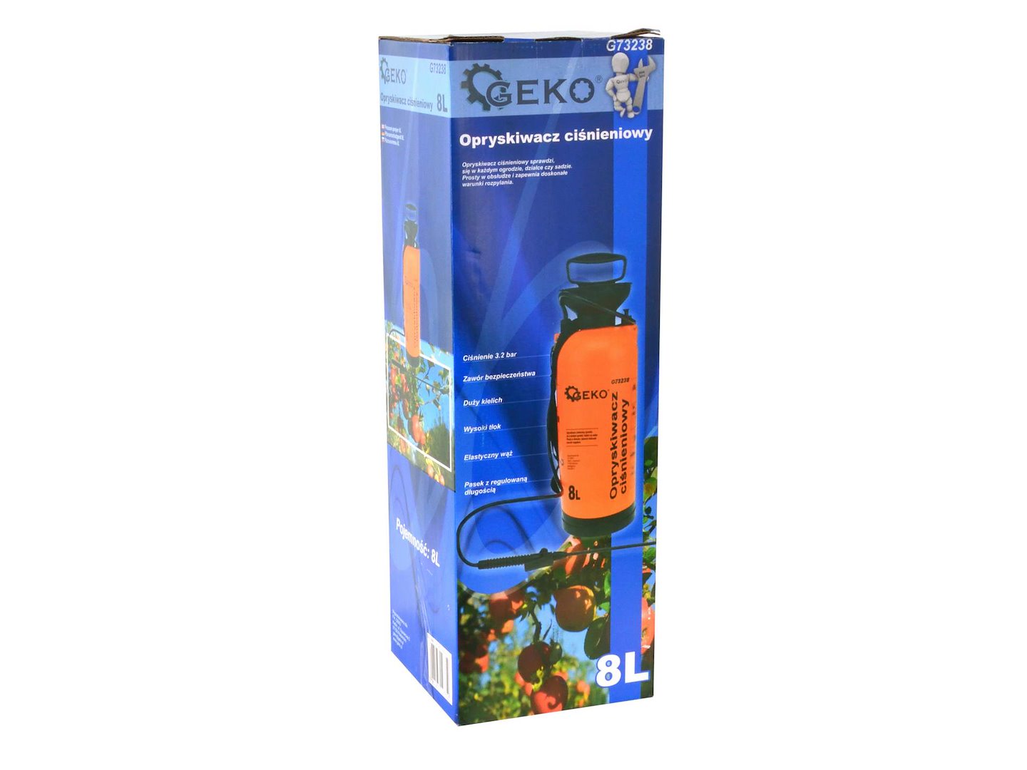 Handspuit 8L oranje