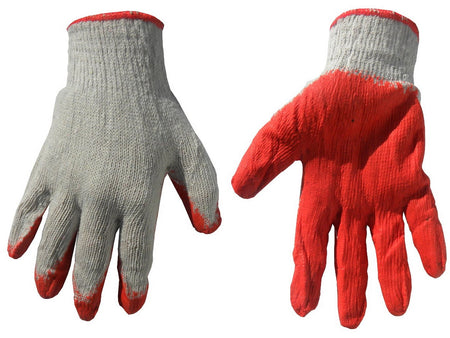 Handschoen nr. 1 witte voering rode latex