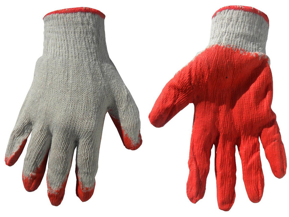 Handschoen nr. 1 witte voering rode latex
