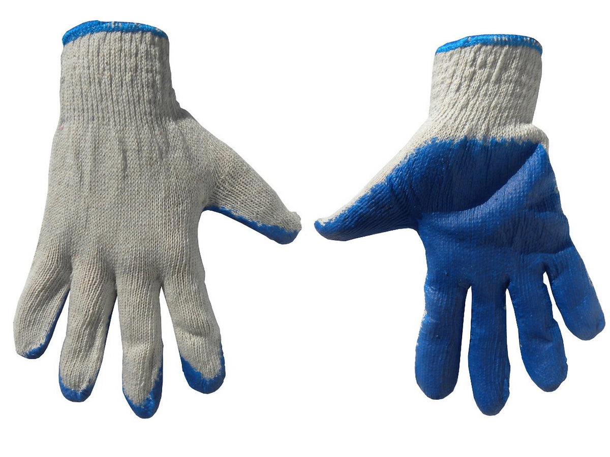 Handschoen nr. 1 witte voering blauwe latex