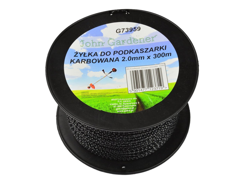 Gegolfde nylondraad 2,0mm 300m