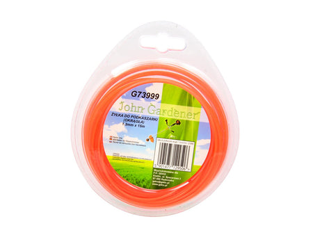 Nylonlijn 1,3 mm x 15 m rood rond