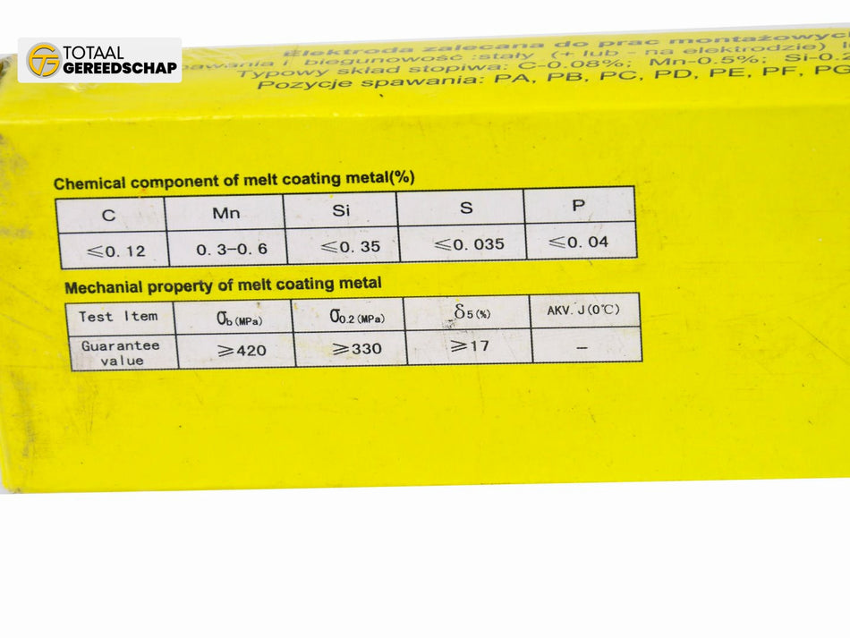 Rutile Cellulosic E6013 Electrodes 2,5mmx300mm /PINK/