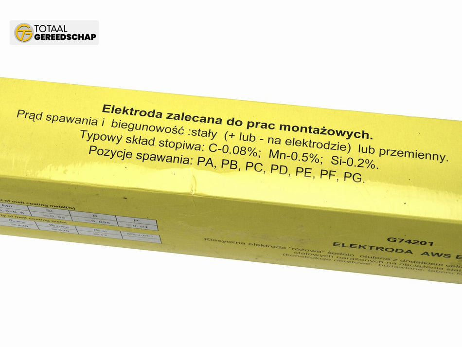 Rutile Cellulosic E6013 Electrodes 3,2mmx350mm /PINK/