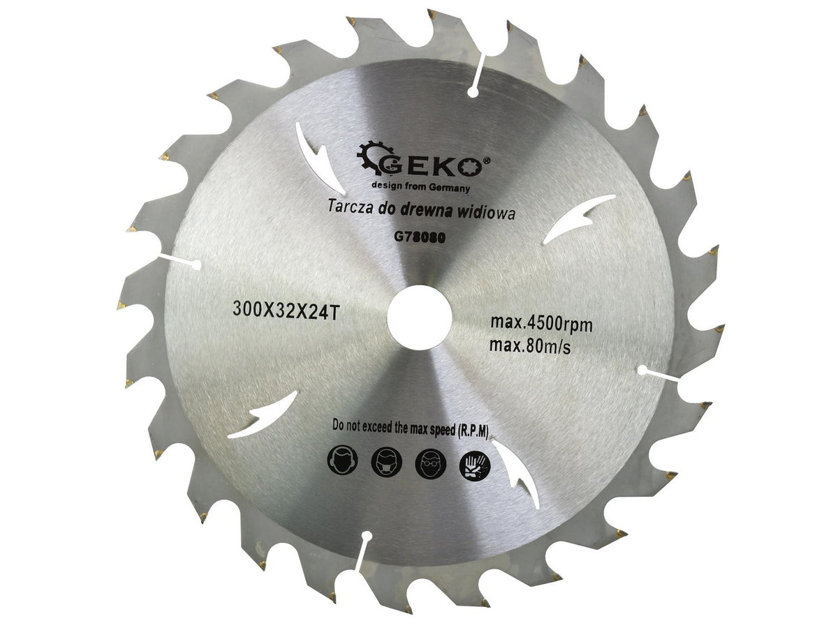 TCT cirkelzaagblad met gaten 300x32x24T