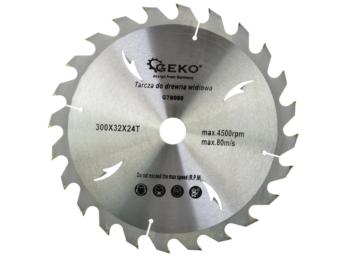 TCT cirkelzaagblad met gaten 300x32x24T