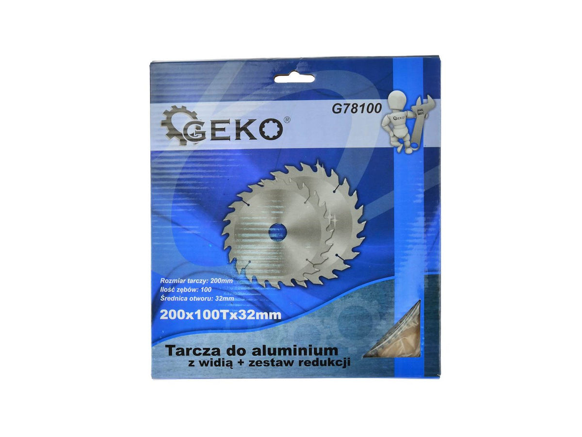 TCT Alumium zaagblad voor aluminium 200x32x100T + 5 reducties 32/ -30 -25,4 -22,2 -20 -16
