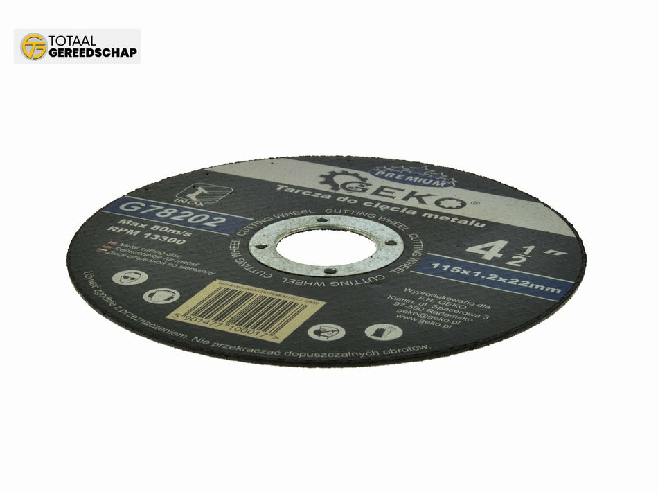 Metal Cutting Disc GEKO Premium 115x1,2x22,2mm