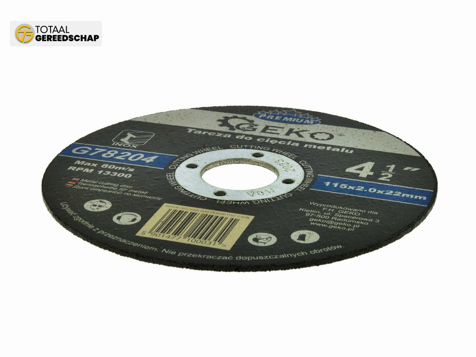 Metal Cutting Disc GEKO Premium 115x2x22,2mm