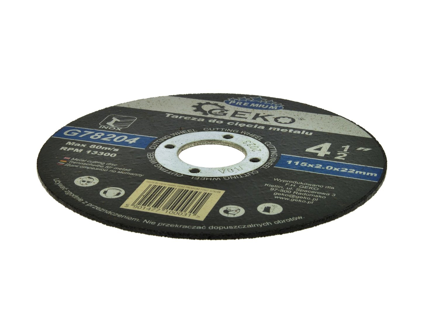 Metaalsnijschijf GEKO Premium 115x2x22,2mm
