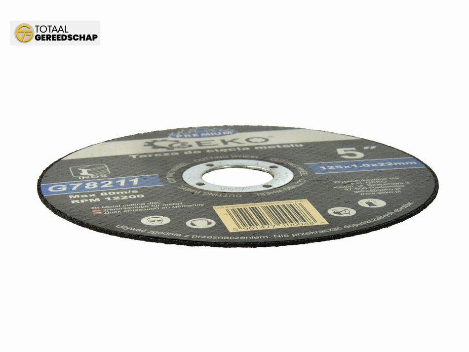 Metal Cutting Disc GEKO Premium 125x1x22,2mm Inox
