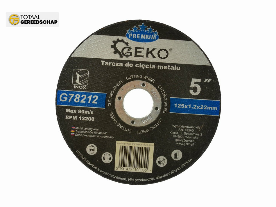 Metal Cutting Disc GEKO Premium 125x1,2x22,2mm