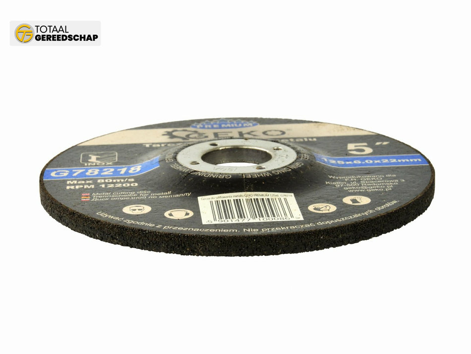 Metal Grinding Disc GEKO Premium 125x6,0x22,2mm