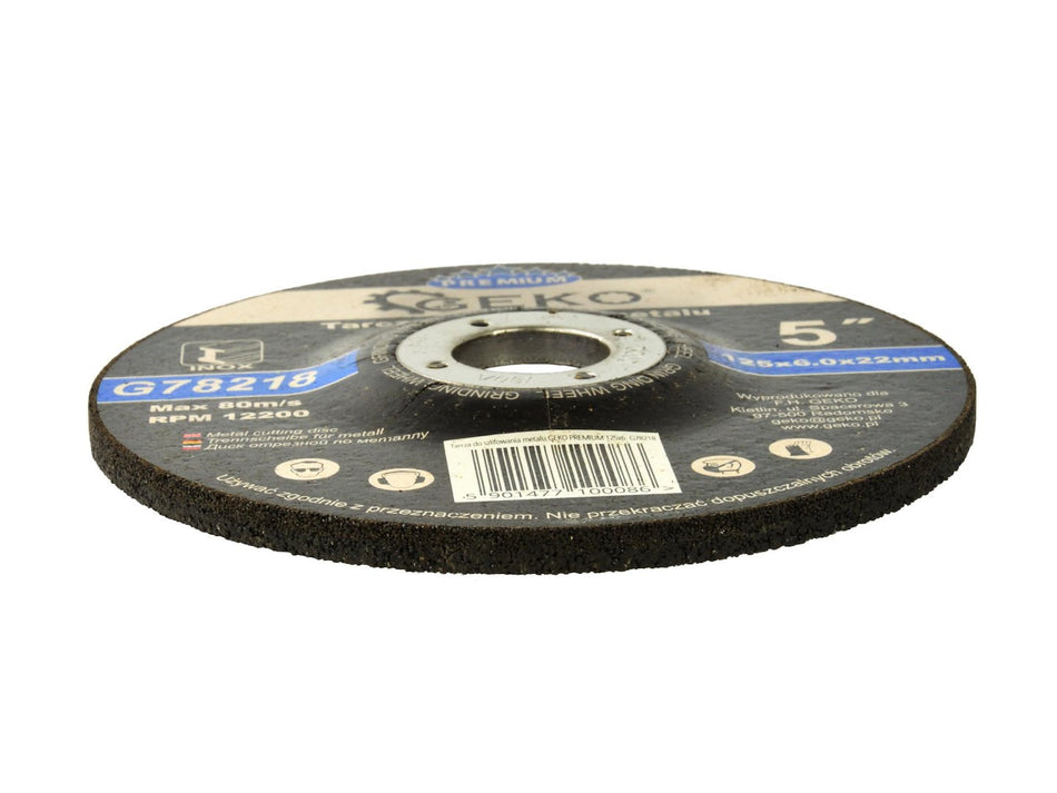 Metaalslijpschijf GEKO Premium 125x6,0x22,2mm