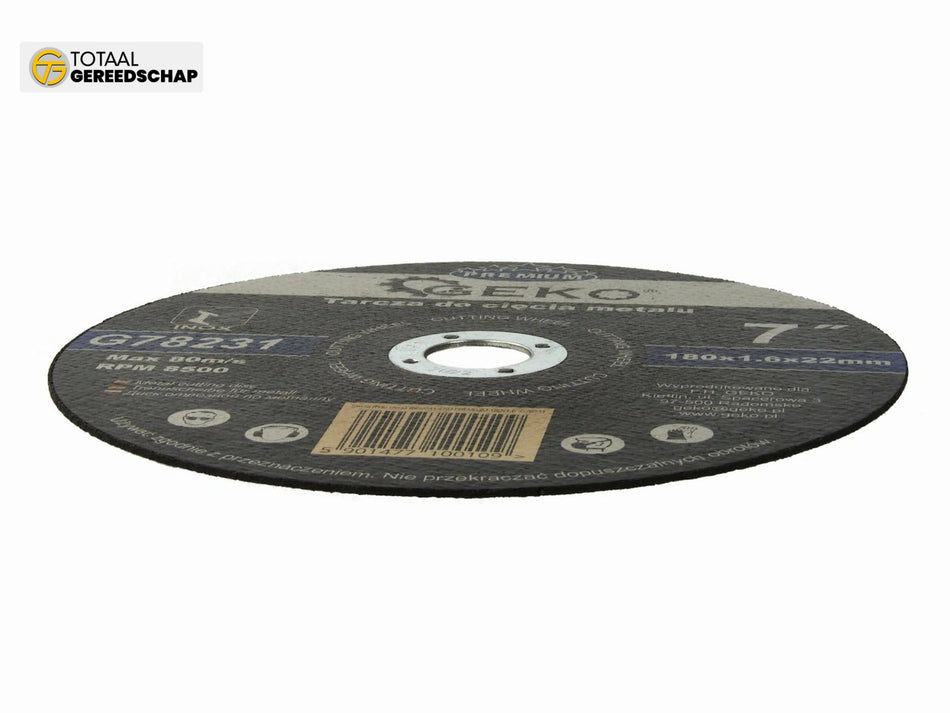 Metal Cutting Disc GEKO Premium 180x1,6x22,2mm