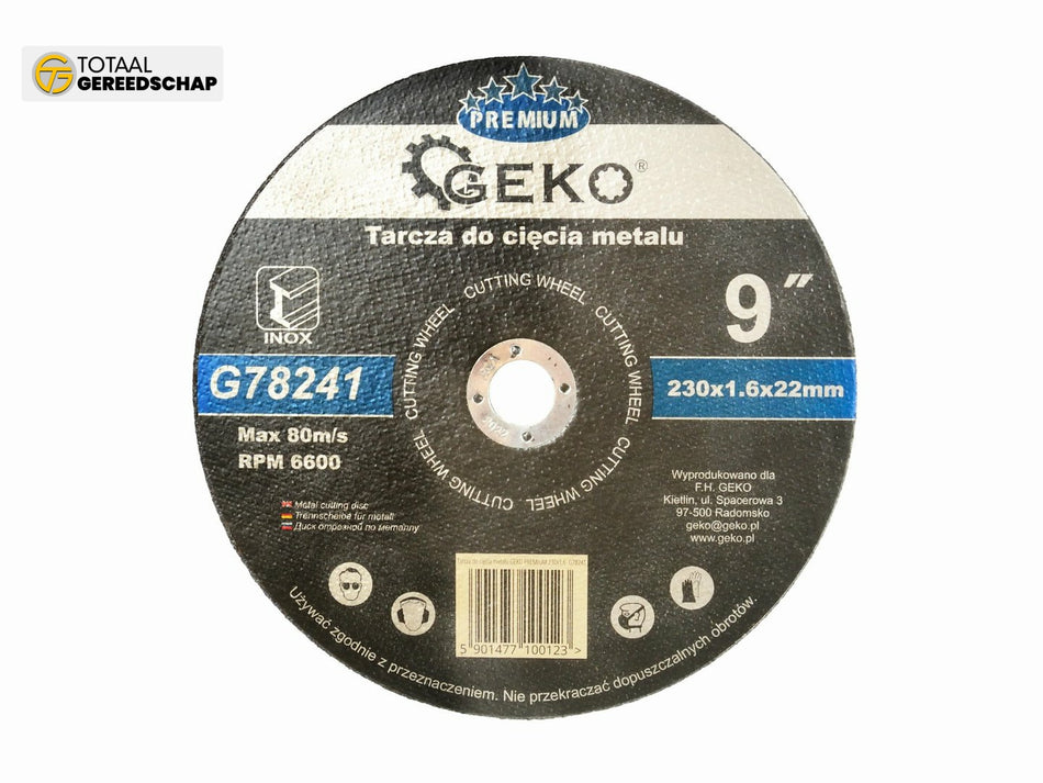 Metal Cutting Disc GEKO Premium 230x1,6x22,2mm