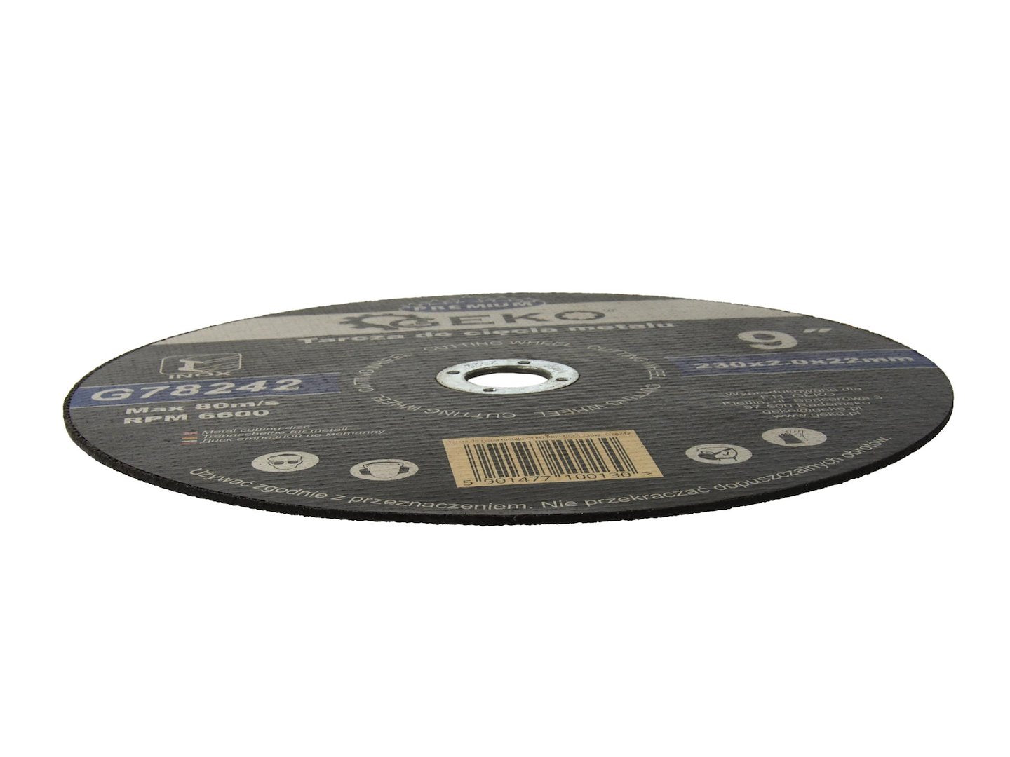 Metaalsnijschijf GEKO Premium 230x2x22,2mm RVS