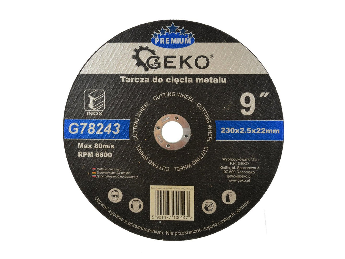 Metaalsnijschijf GEKO Premium 230x2,5x22,2mm