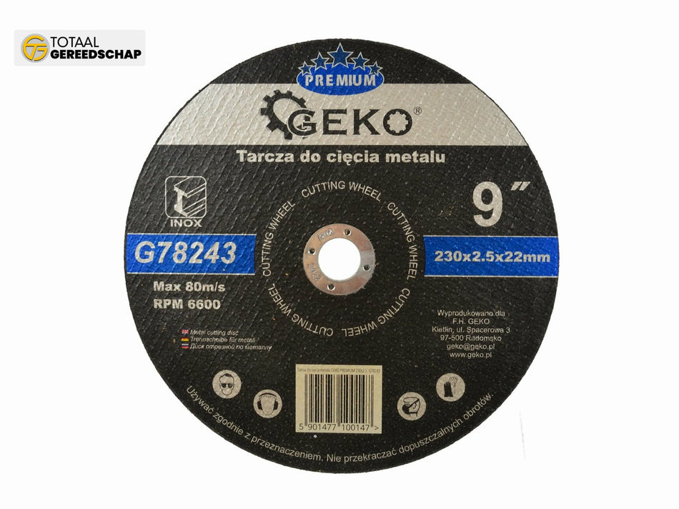 Metal Cutting Disc GEKO Premium 230x2,5x22,2mm