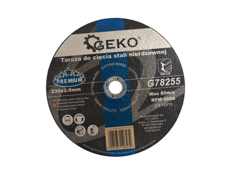 RVS-snijschijf GEKO Premium 230x2,0x22,2mm