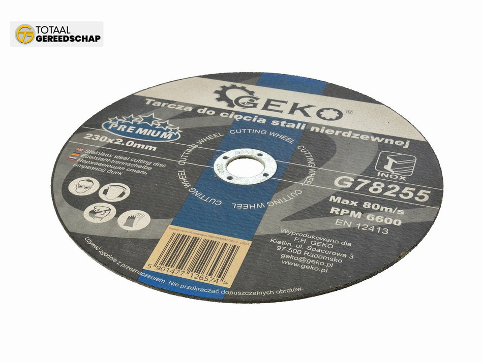 Stainless Steel Cutting Disc GEKO Premium 230x2,0x22,2mm
