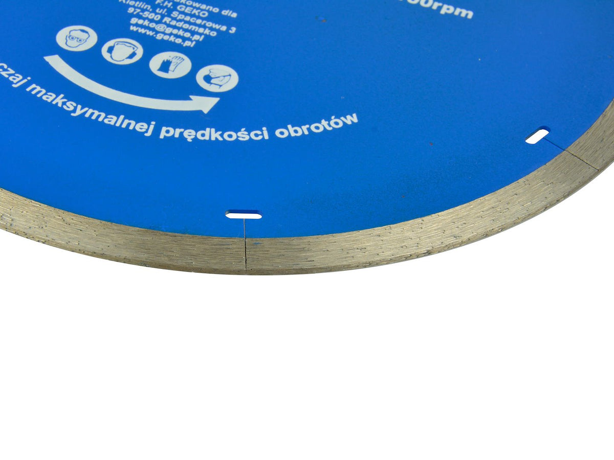 Micro-segmentdiamantzaagblad voor porselein en keramische tegels 125x1,2x22,2x10mm