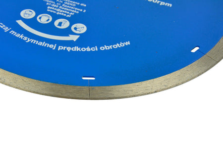 Micro-segmentdiamantzaagblad voor porselein en keramische tegels 125x1,2x22,2x10mm