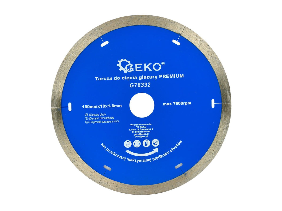 Micro-segmentdiamantzaagblad voor porselein en keramische tegels 180x1,6x22,2x10mm