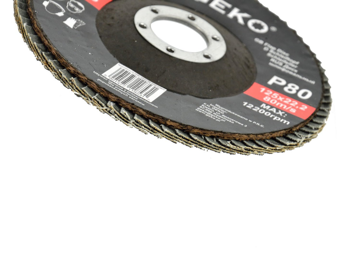 Carbide silicium lamellenschijf 125mm korrel 80 GEKO Premium