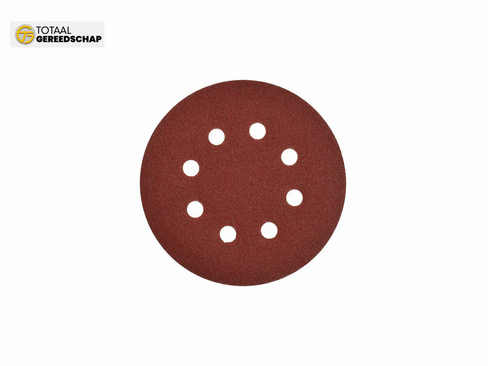 Aluminium Oxide Velcro Disc 125mm P40 (8 holes)