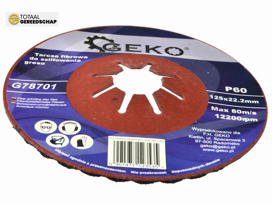 Coarse Grit Fiber Disc 125mm P60