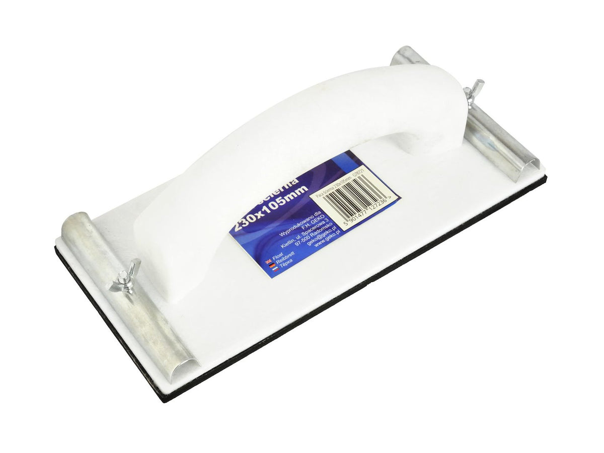 Handschuurblok met metalen klemmen met schroefaansluiting 230x105mm