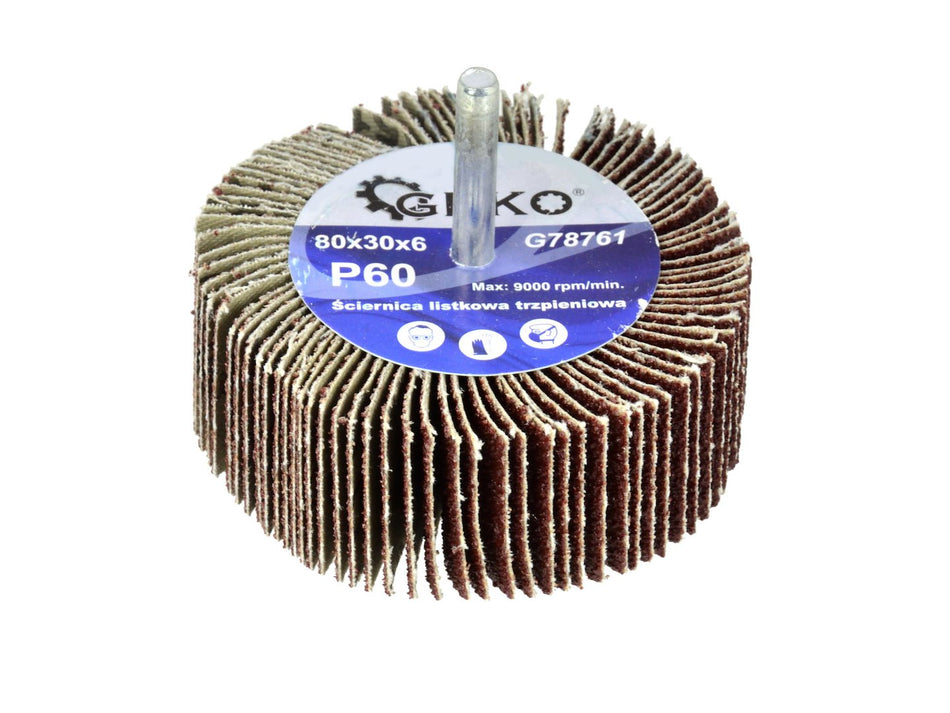 Schuurflapwiel P60 80x30mm 6mm as