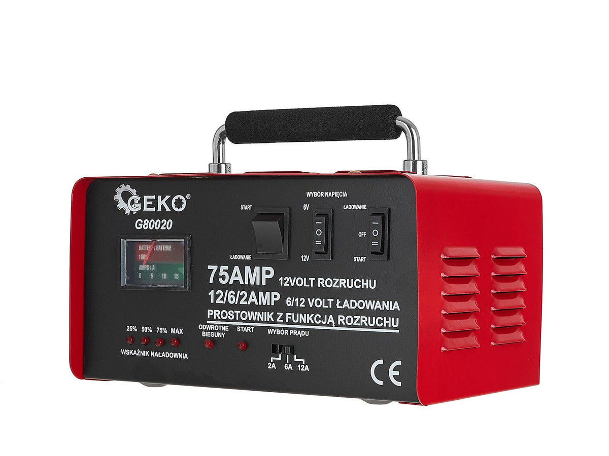 Acculader met GS/CE 75A 6/12V GEKO