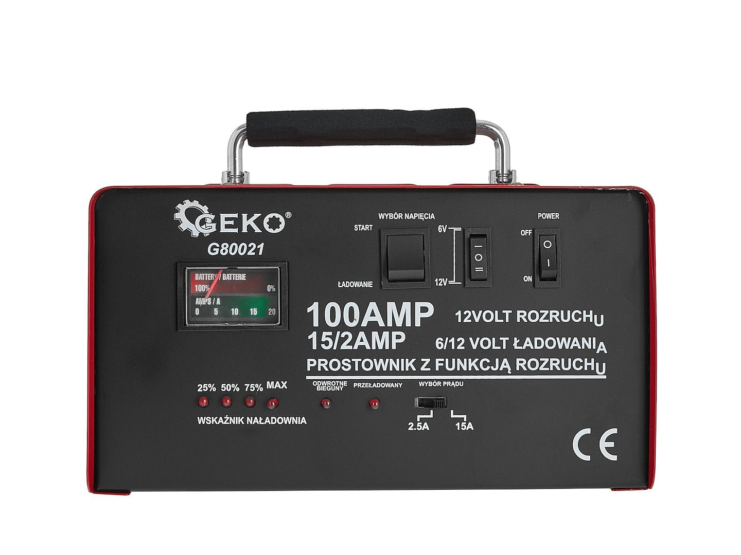 Acculader met GS/CE 100A 6/12V GEKO