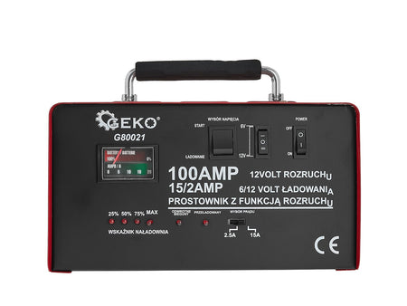 Acculader met GS/CE 100A 6/12V GEKO