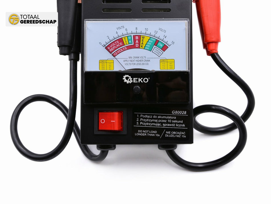 6/12V 100A battery tester