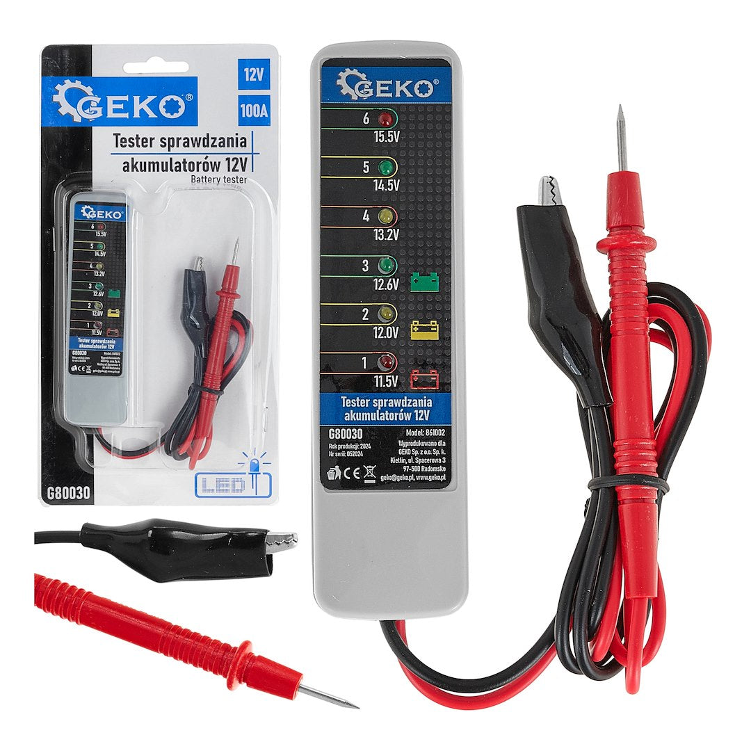 12V acculader/alternatortester