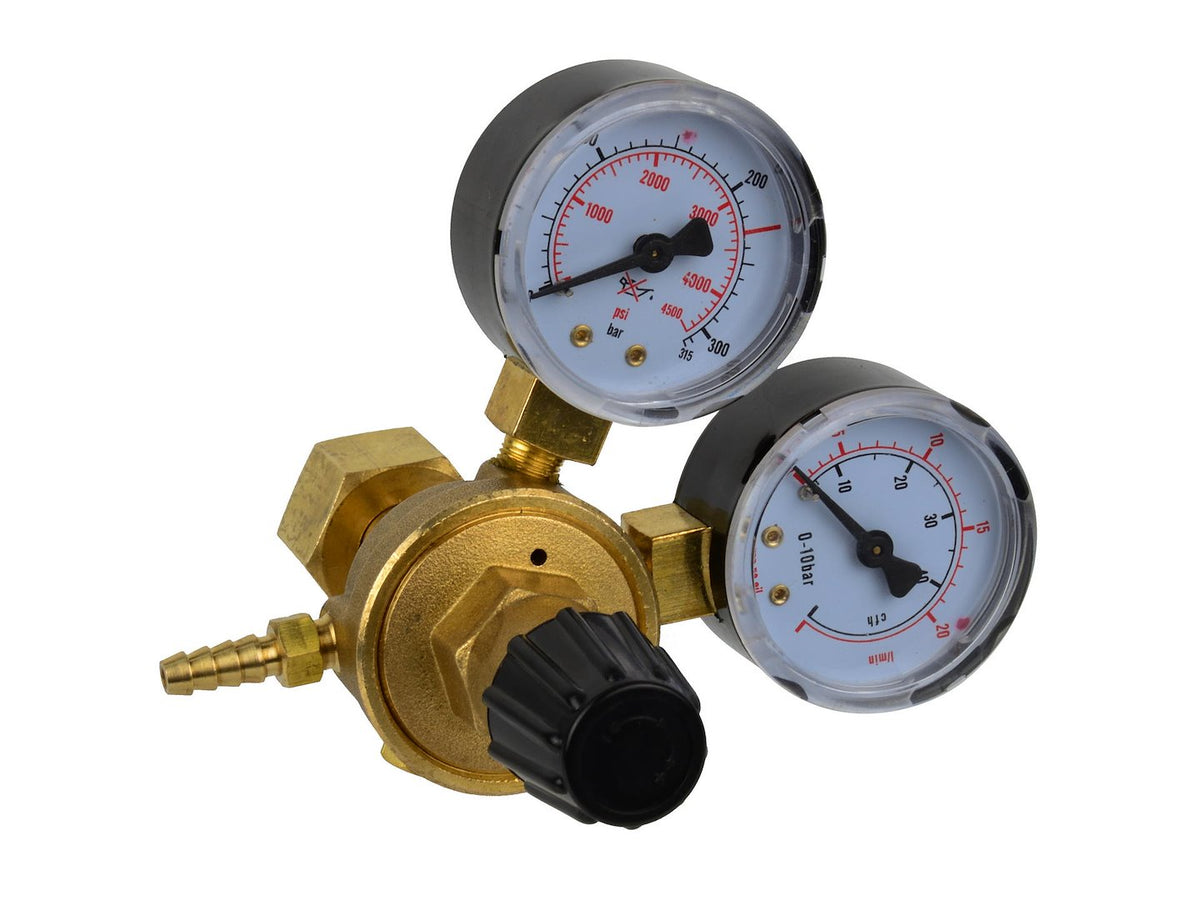 Argon/mengdrukregelaar met 2 manometers